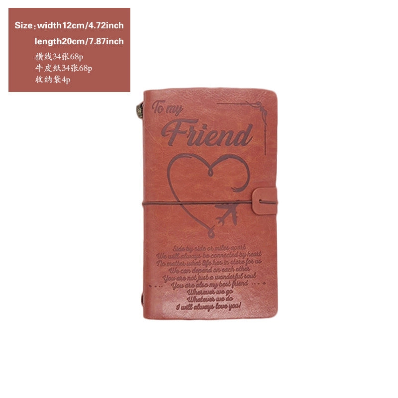 Creative Letter Imitation Leather Stationery Travel Journal Book Notebook