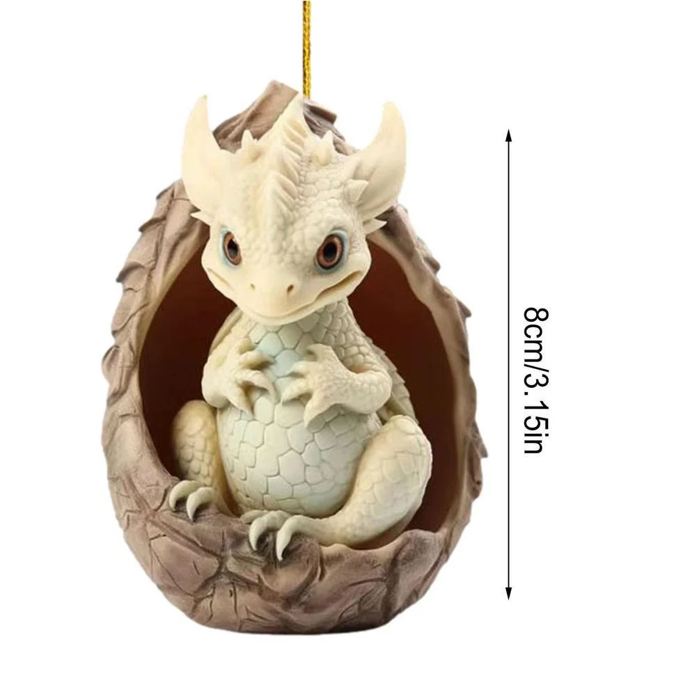 Christmas Dragon Egg Decoration Novelty Cute Acrylic Party Favors (C)
