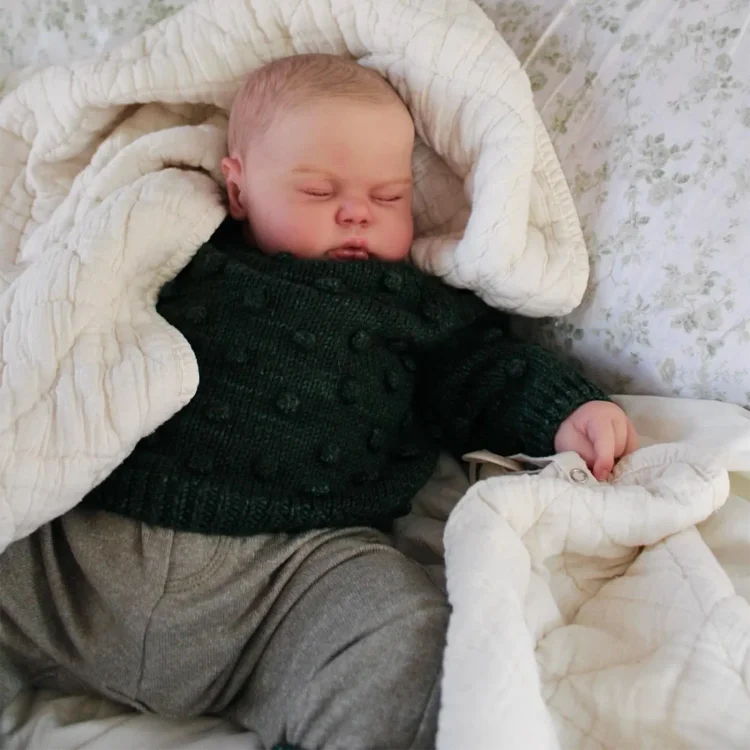  20" Handmade Lifelike Reborn Hand-Painted Hair Baby Girl Named Kiavas - Reborndollsshop®-Reborndollsshop®