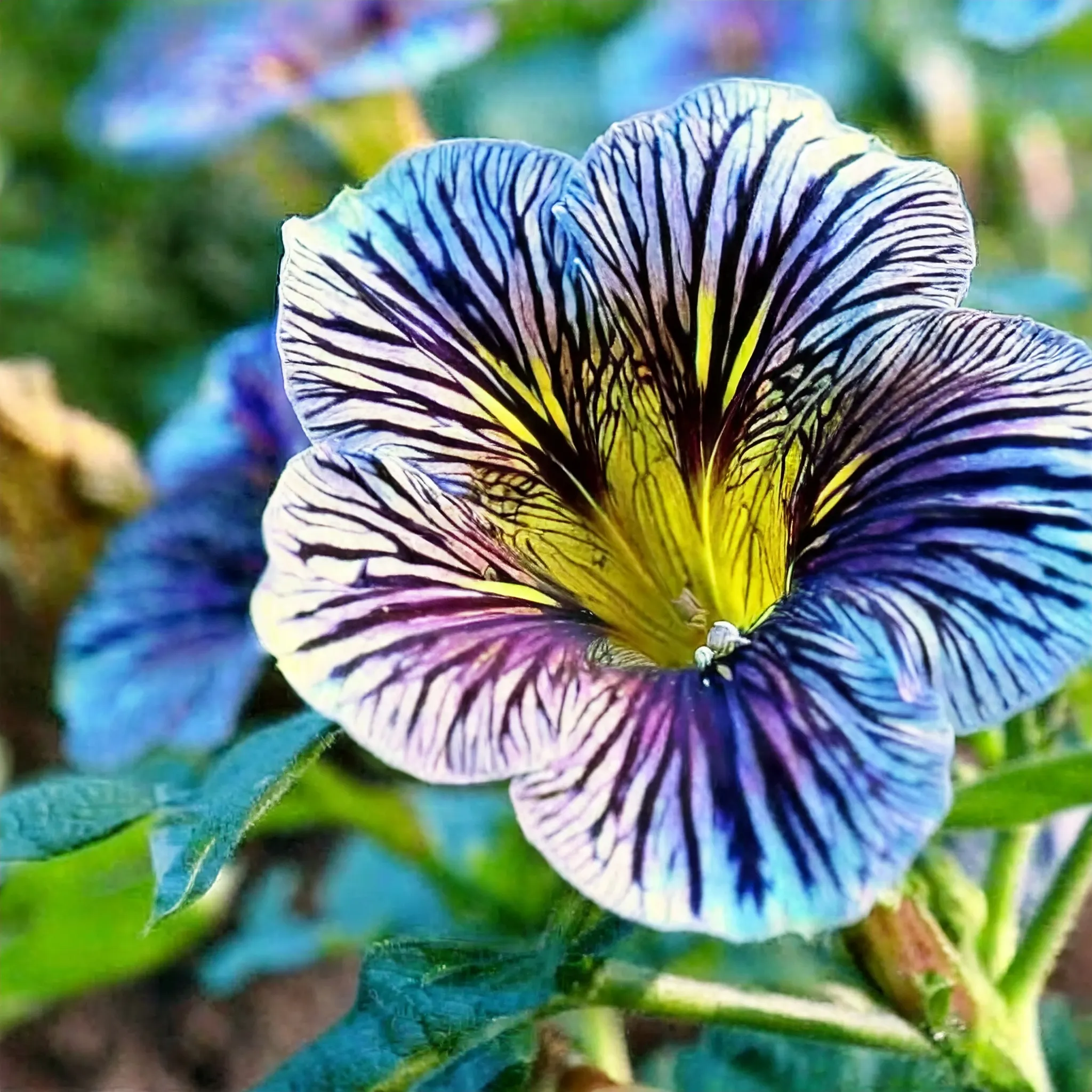 Velvet Trumpet Flower Seeds-Blue