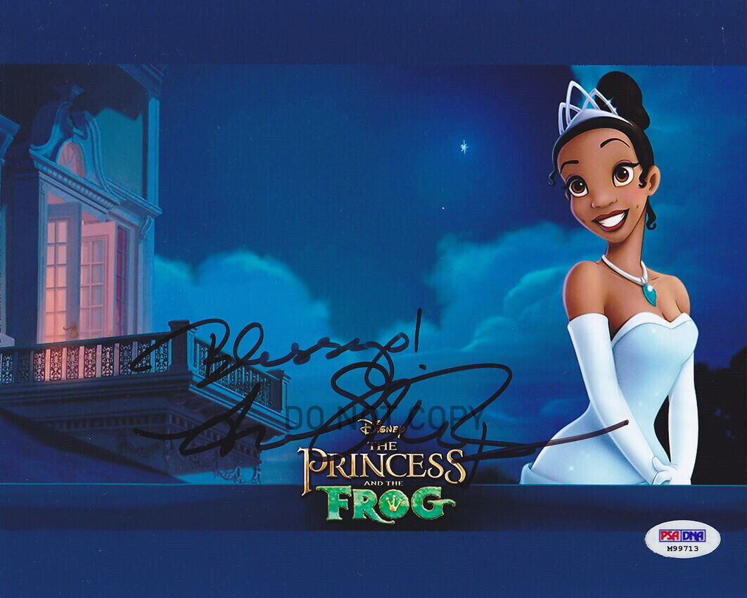 Princess and the Frog Anika Noni Rose Signed 8x10 Photo Poster painting Disney Auto REPRINT