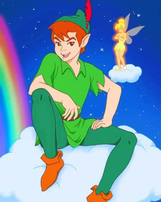 

Peter Pan And Tinkerbell – Paint By Numbers - 40*50CM, 501 Original