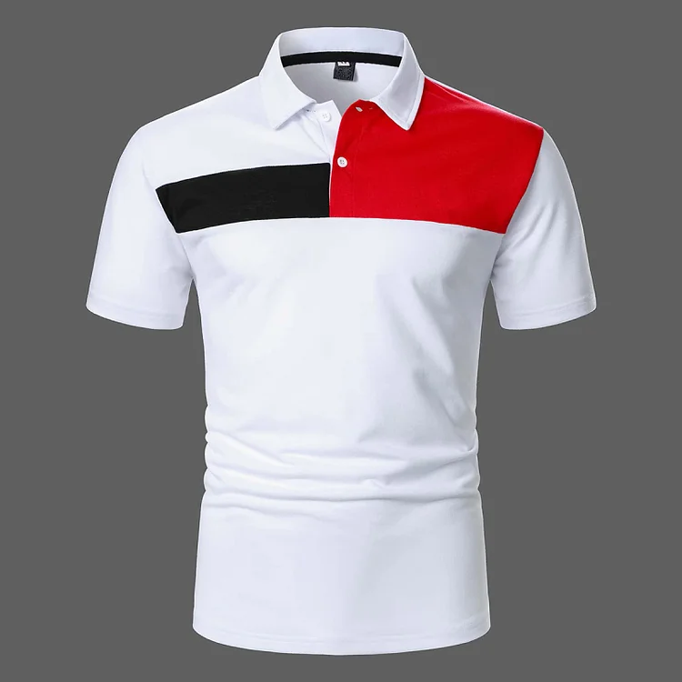 Men's Casual Short Sleeve Lapel POLO Shirt