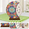 Diamond Painting Wooden Mandala Moon Perpetual Calendar