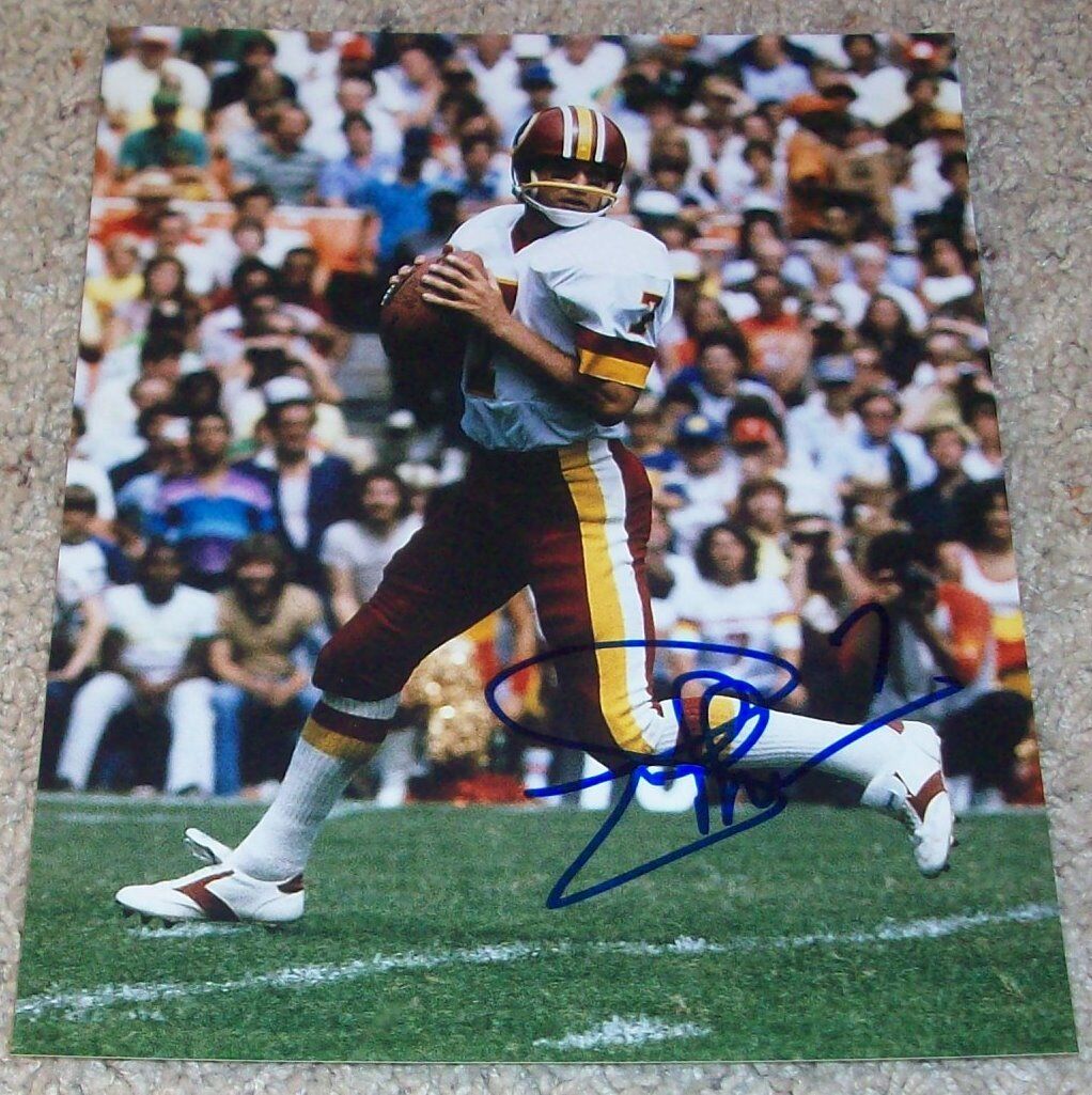 JOE THEISMANN SIGNED AUTOGRAPH WASHINGTON REDSKINS 8x10 Photo Poster painting A w/EXACT PROOF