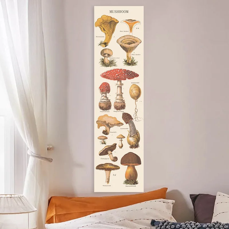Quotes Mushroom Tapestry Wall Hanging Mycology Mushroom Champignon Room Abstract Trippy Tapestry Wall Hanging Home Dorm