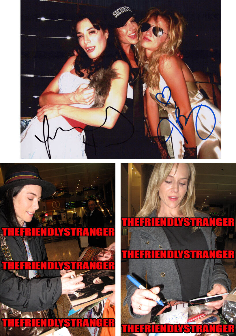 Rare JAIME MURRAY & JULIE BENZ signed Autographed 8X10 Photo Poster painting PROOF - Dexter COA