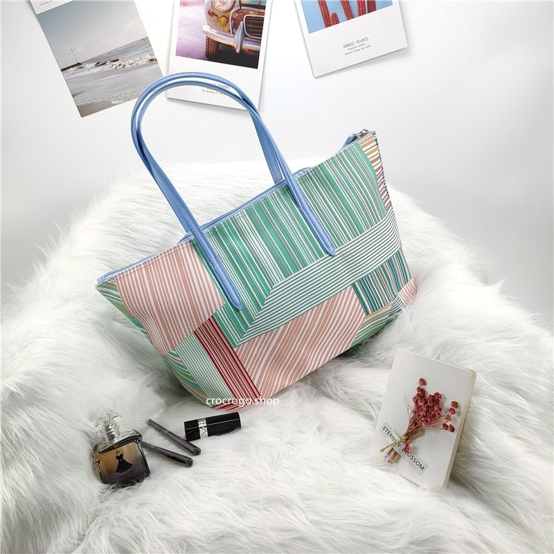 Fashion Brand Designer Women Waterproof Printed Shoulder Handbag Tote bag Large Capacity Travel Shopping Cosmetics Beach Bag