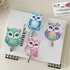 6pcs/set DIY Special-shaped Diamond Painting Wall-mounted Key Hook Kit (Owl)