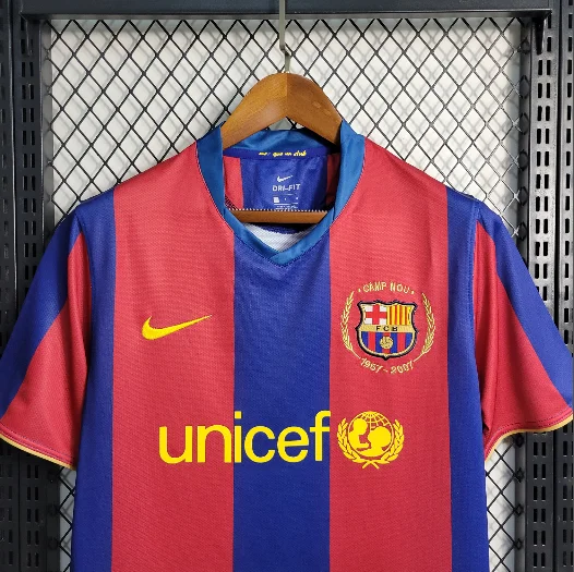 2007-2008 Barcelona Retro Home Football shirt 