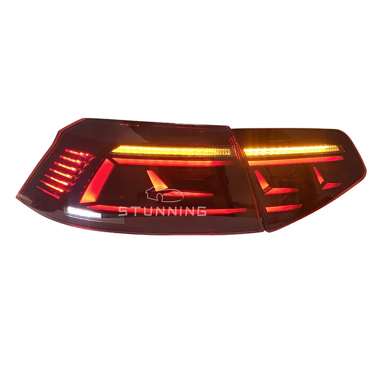 Upgrade Dynamic sequential LED tail lamp tail light assembly for VW Volkswagen passat b8 2014-2019 to B8.5 taillight taillamp ITN Auto