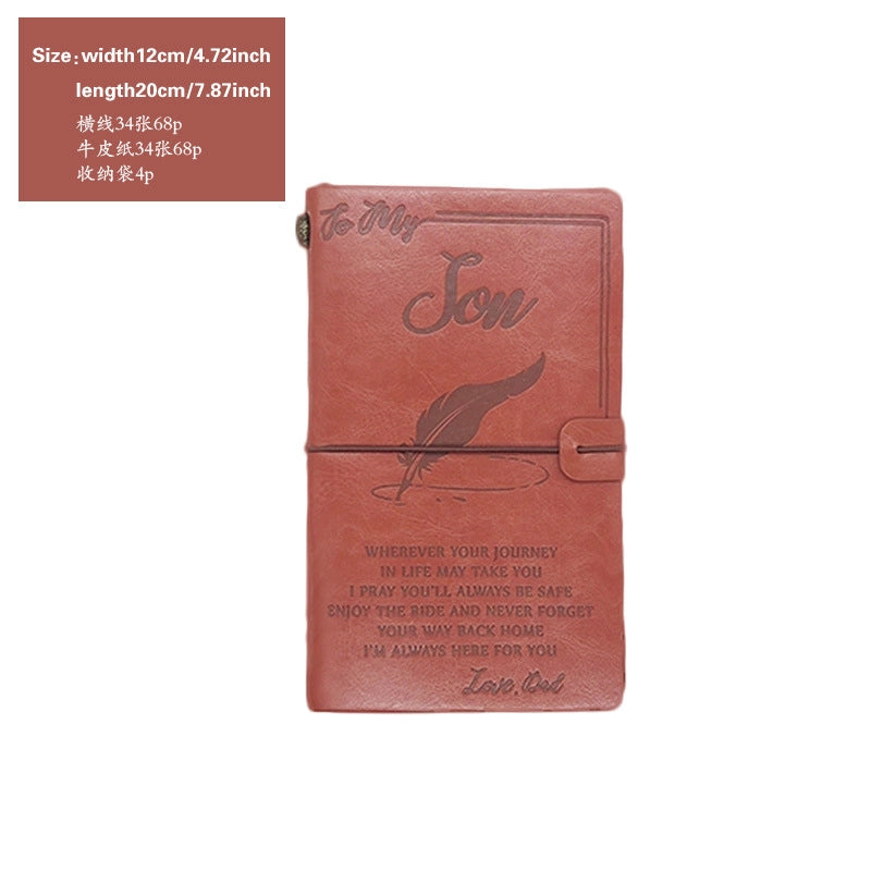 Creative Letter Imitation Leather Stationery Travel Journal Book Notebook