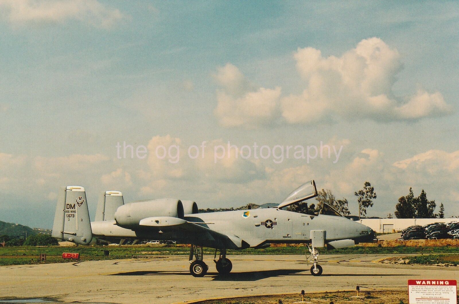 Military Aviation FOUND Photo Poster paintingGRAPH ColorSnapshot VINTAGE 810 22 W