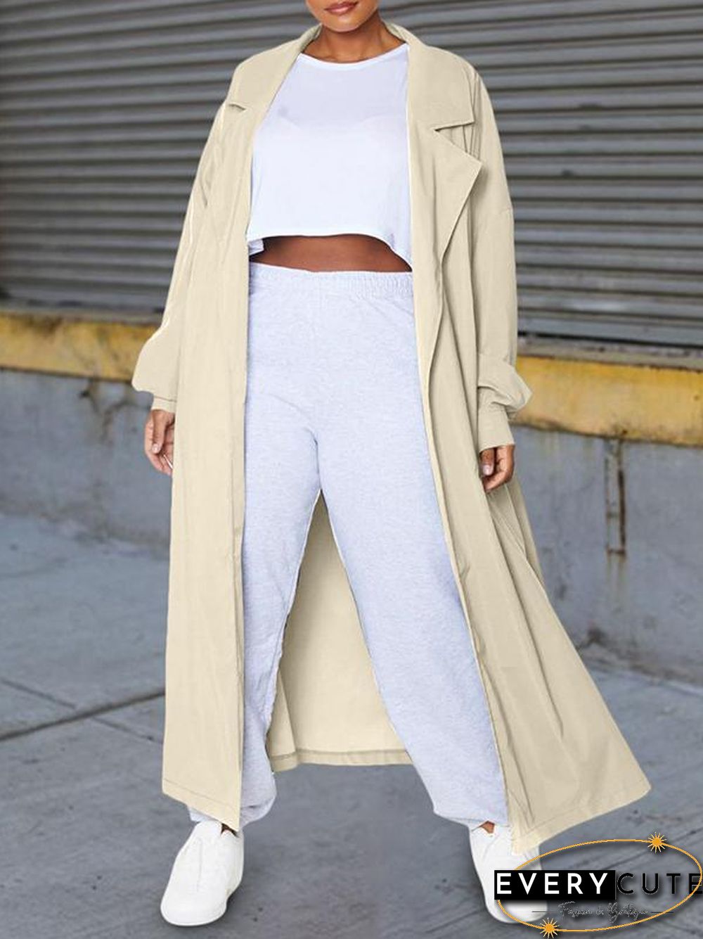 Back Butterfly Printed Long Coat