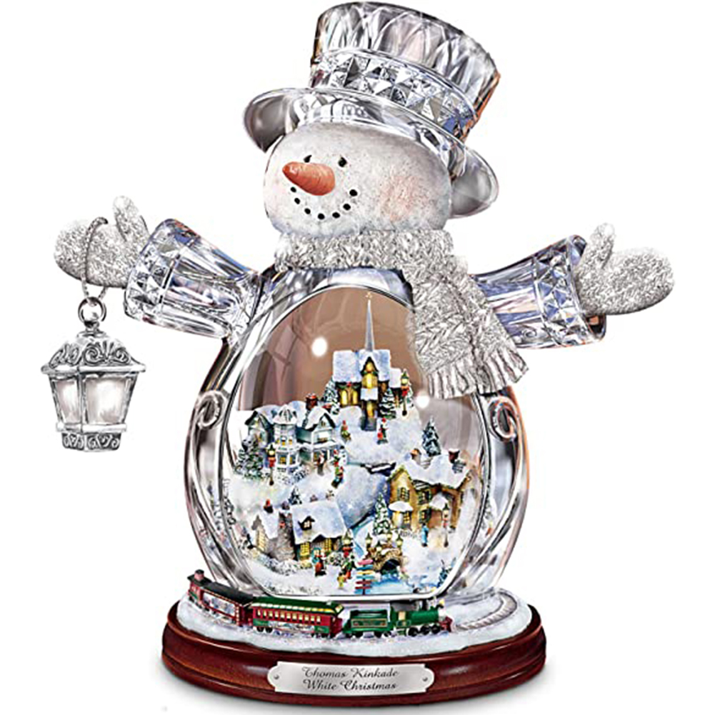 

Snowman Holding Lamp - Round Drill Diamond Painting - 50*50CM, 501 Original