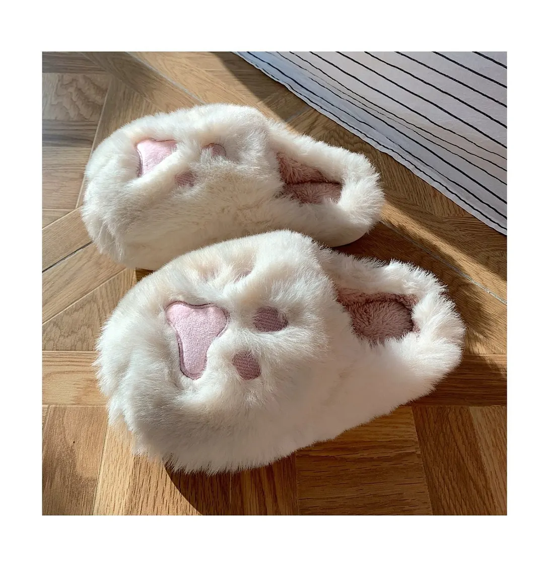 2022 Winter Women Slipper Cat Claw Cotton Home Slippers Warm And Non Slip Indoor Household Plush Slipper For Female