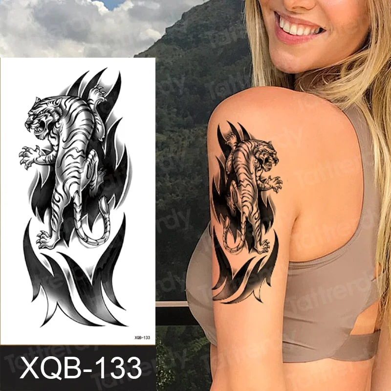 tattoo sticker rose flower temporary henna tattoos letter wolf sketches tattoo designs black sexy women tattoo waterdecals