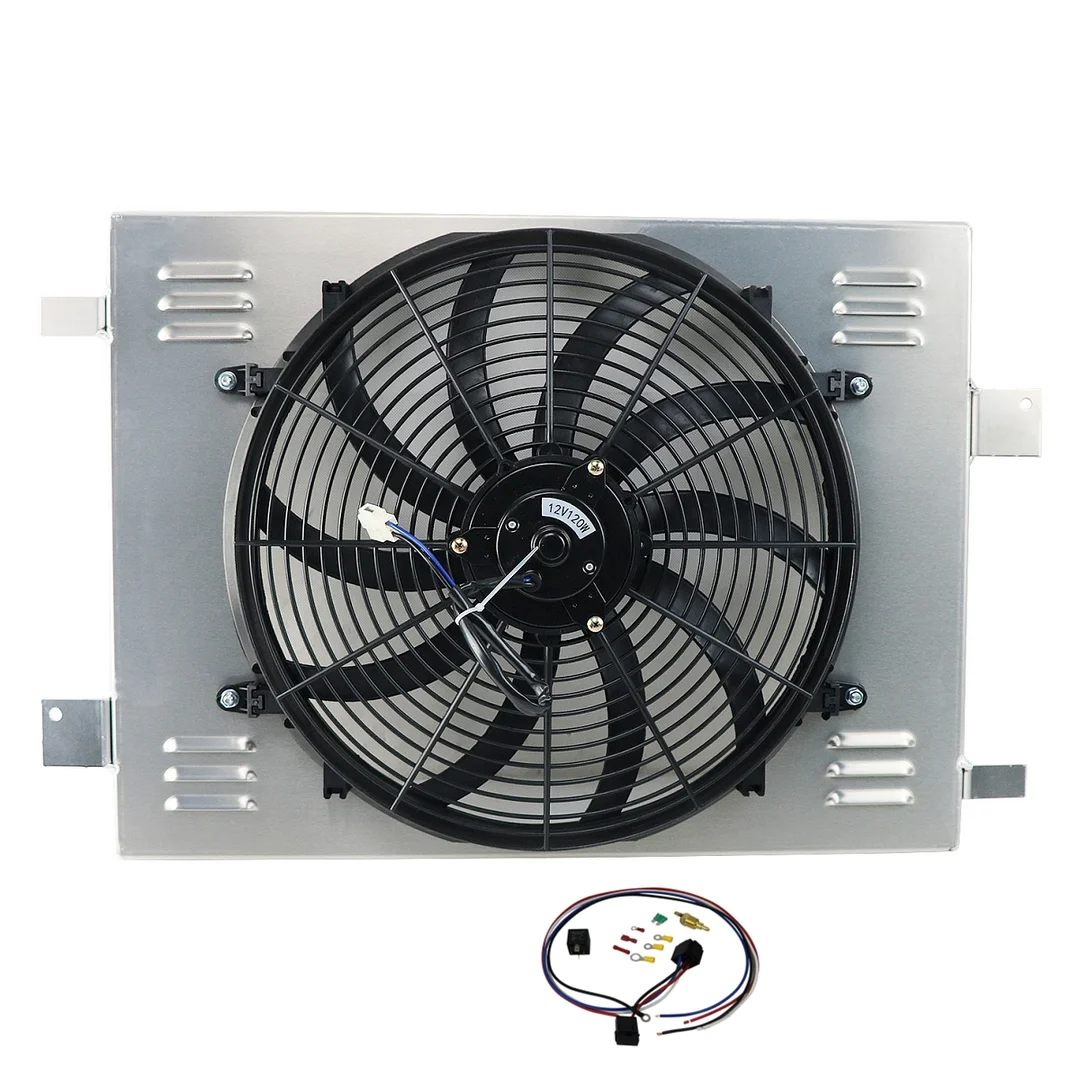 Aluminum Radiator Shroud Fan Relay For CHEVY CORVETTE SSR 5.3L 6.0L V8 2003-2013