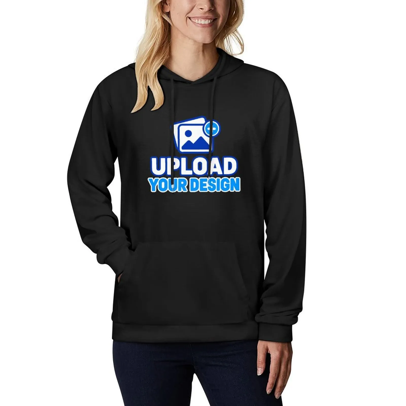 Unisex Sweatshirt Front Heat Transfer Printing customized with your own uploaded design