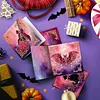 Pink Halloween DIY Diamond Painting Greeting Cards with Envelopes