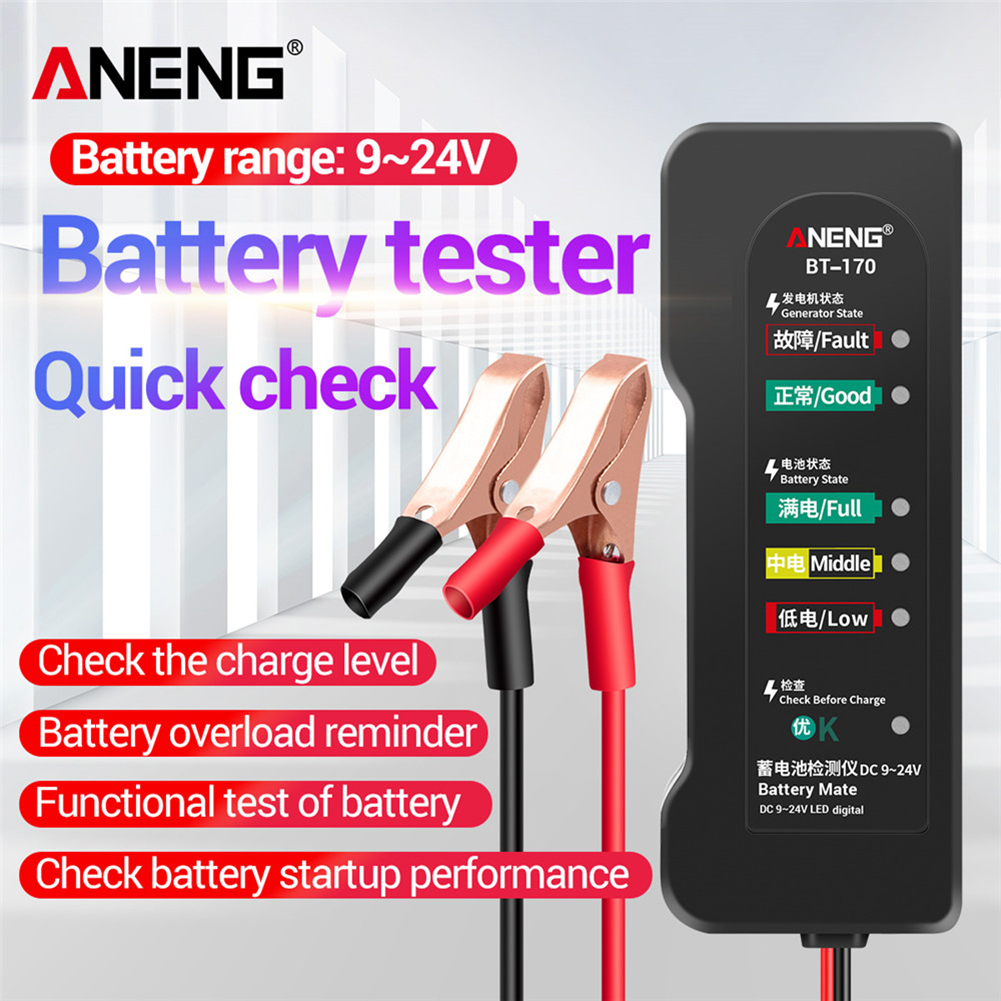ANENG 12V Universal Car Battery Tester Motorcycle Fault Diagnostic Tools от Cesdeals WW