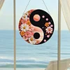 Acryl Yin Yang Diagramm der blühenden Blume - 5d DIY Handwerk Anhänger