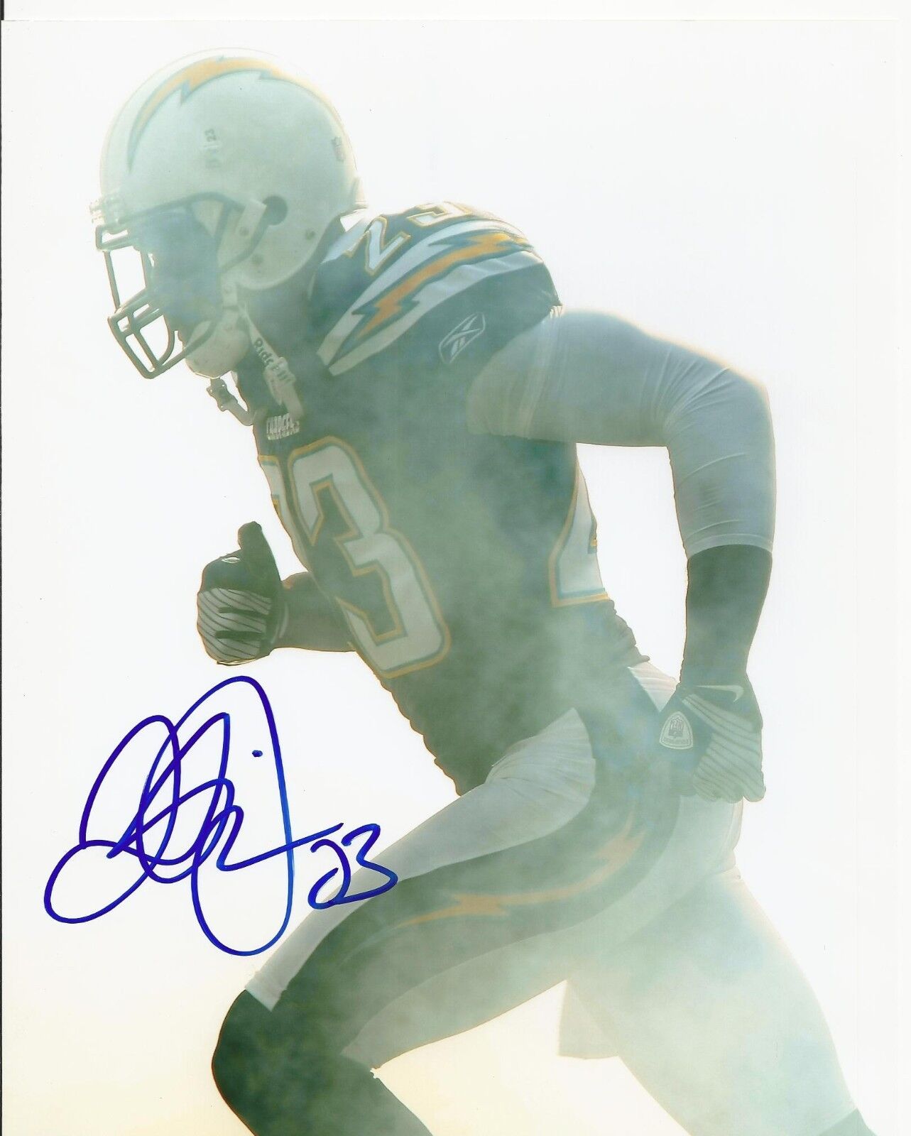 QUENTIN JAMMER SIGNED SAN DIEGO CHARGERS 8x10 Photo Poster painting #5