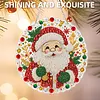 Cute Santa Claus 2D Flat DIY Diamond Painting Pendant 9.84x9.84in