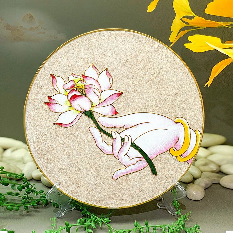 Lotus In Hand - DIY Cloisonne Painting Art Kits