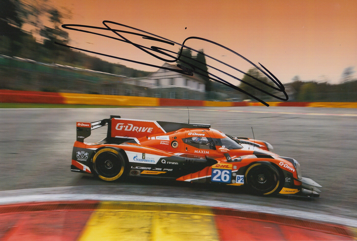 Sam Bird G-Drive Racing Hand Signed 7x5 Photo Poster painting 2015 Le Mans 3.