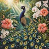 4Pcs Animals and Flowers Special Shaped DIY Partial Drill Diamond Painting Kit for Adults Beginners Home Decor Diamonds Paintings Gem Art 30x30cm