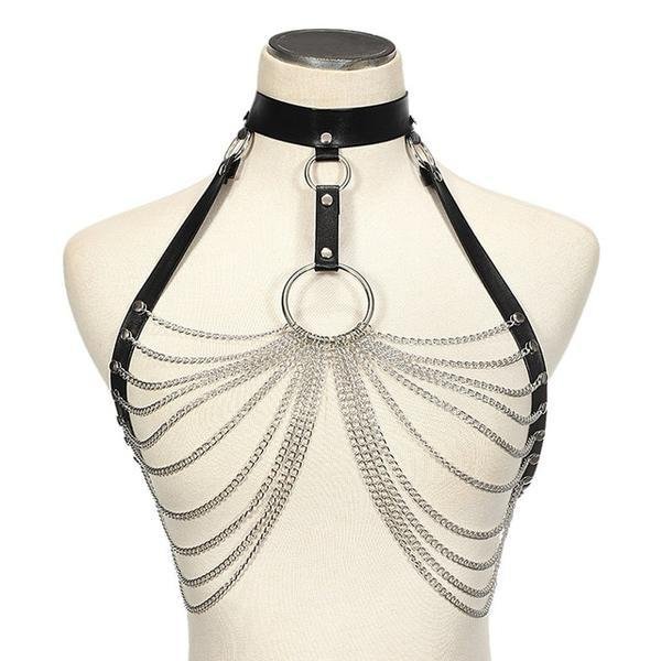 Bondage Choker Chains Harness