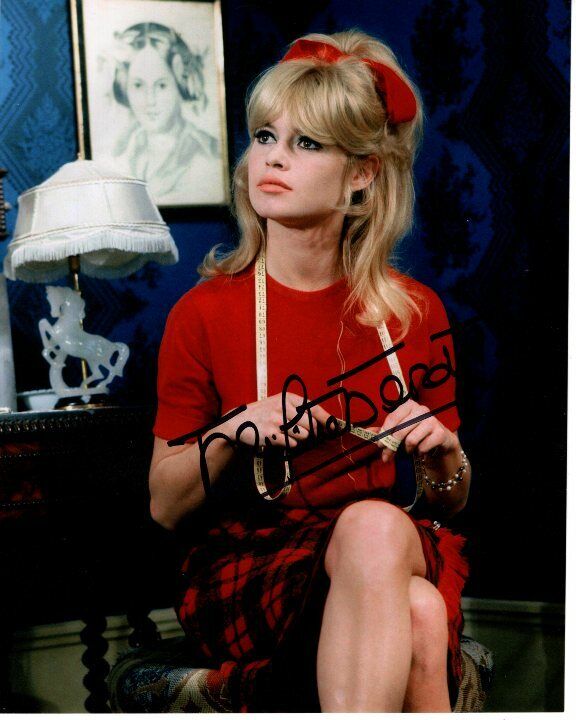 BRIGITTE BARDOT Signed Autographed AGENT 38-24-36 PENNY LIGHTFEATHER Photo Poster painting