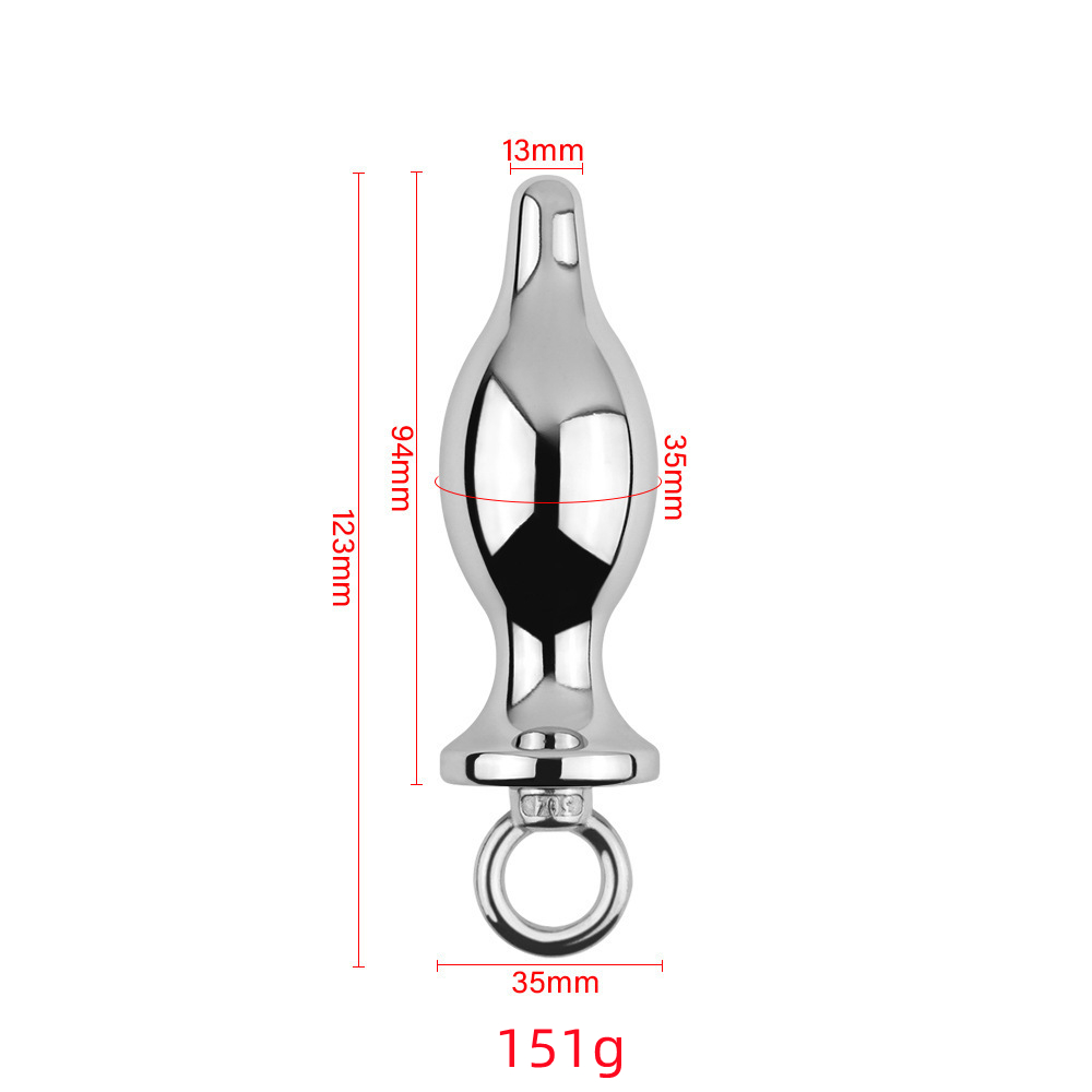 Subscriber Exclusive &mdash; Metal Ring Butt Plug Anal Expansion Ring Sex Toy For Adults By Rose Toy