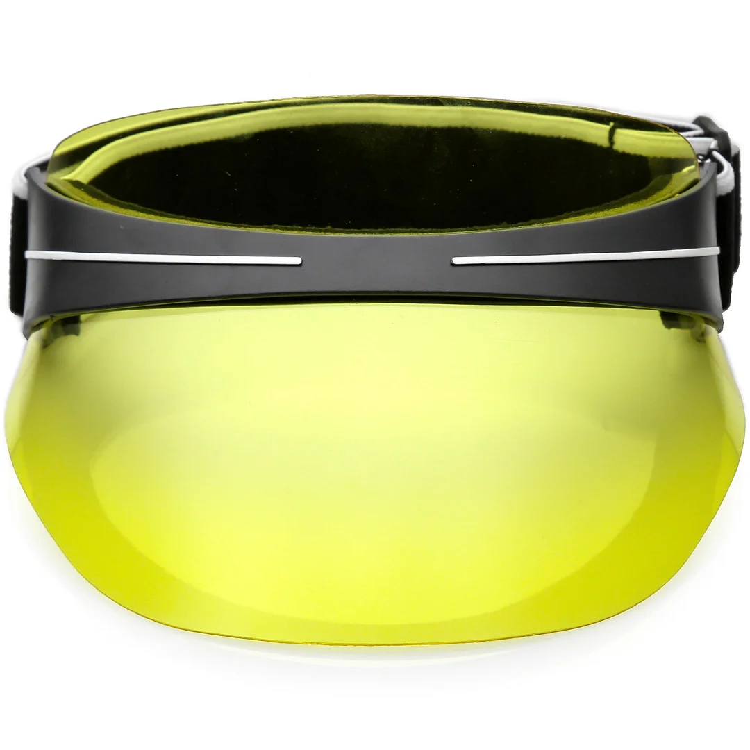 Oversize Shield Visor Hat glasses Elastic Adjustable Strap 130mm