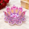 DIY Lotus Flower Diamond Painting Candle Holder Acrylic Three-Dimensional Aromatherapy Rack Home Decor Gift
