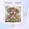 (4er Pack) Alte Dame - Speziell geformtes Diamond Painting - 30*30cm
