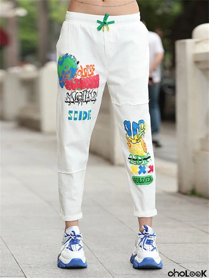 Women's Comfort Personality Leisure Printing Trousers