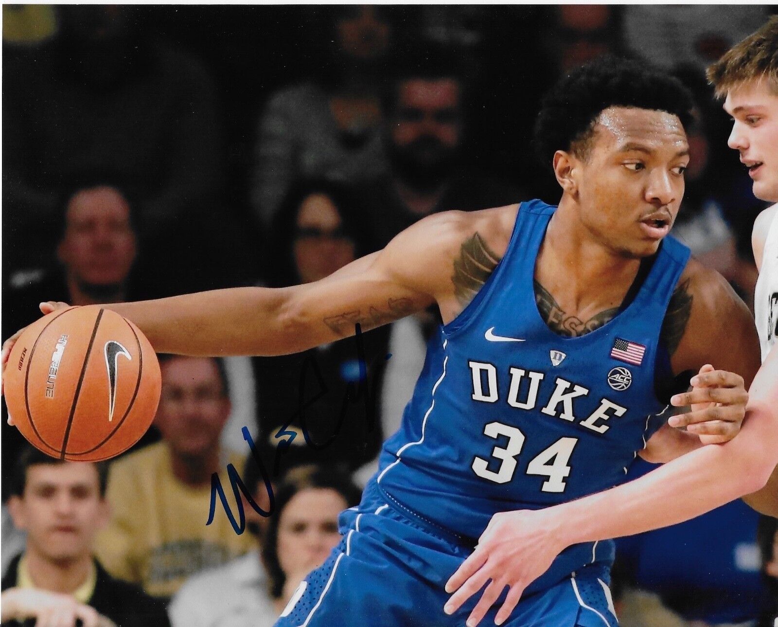 WENDELL CARTER 'CHICAGO BULLS' DUKE BASKETBALL SIGNED 8X10 PICTURE *COA