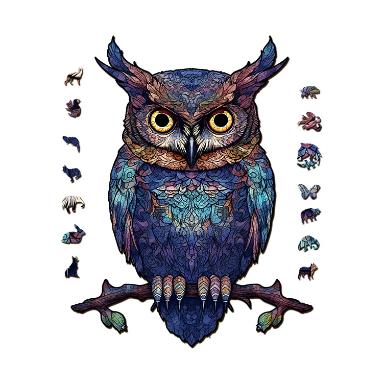 Ericpuzzle™ Owl Wooden Jigsaw Puzzle