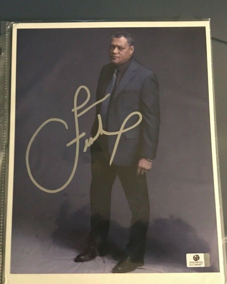 Laurence Fishburne Signed Autographed 8x10 Photo Poster painting THE MATRIX GA COA  Shipping