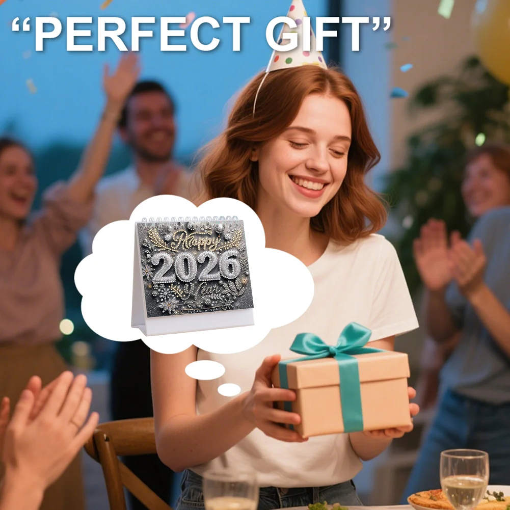 5D/DIY Diamond Painting Calendar Kit Partial Drill Diamond Art Paper Calendar