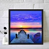 Diamond Painting-DIY Full Round Drill Seawater Sunrise