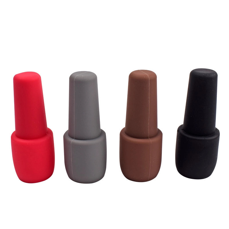 Silicone Tape Handle Red Wine Stopper Wine Silicone Double Seal Anti-falling Bottle Stopper Fresh Wine Stopper High Temperature Resistant