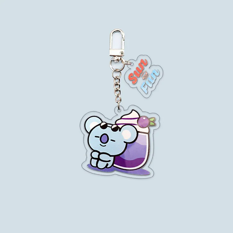 BT21 Summer Dessert Keychain