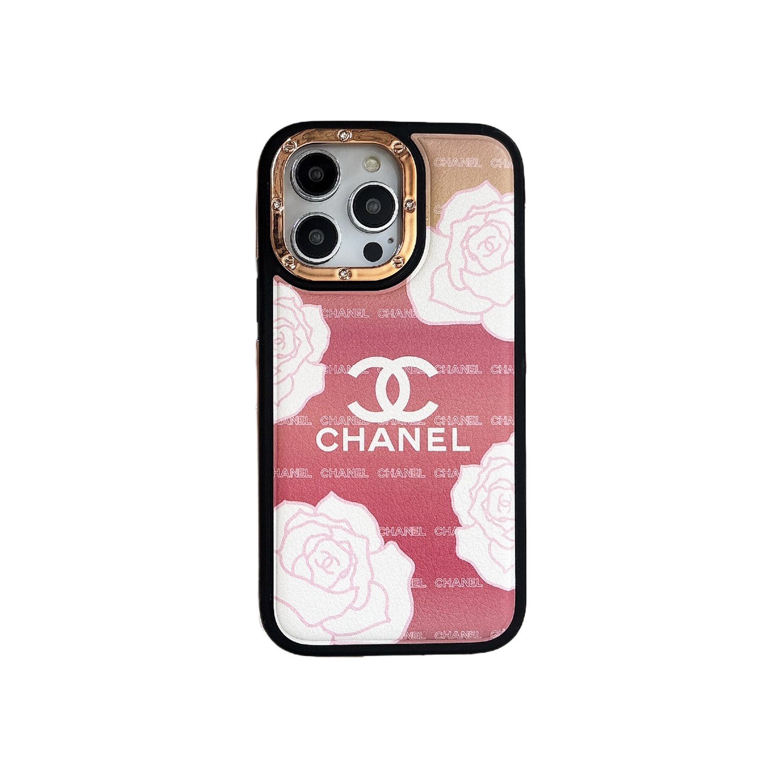 CHANEL PINK CAMELLIA APPLE IPHONE CASES