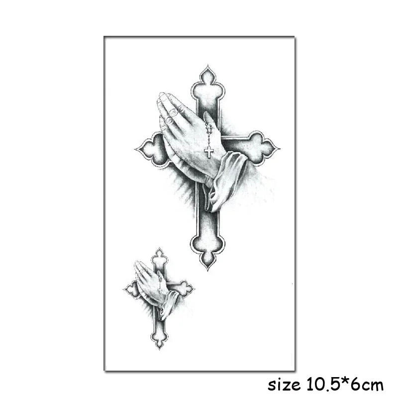 Temporary Tattoo Stickers Sexy Cross English Alphabet Line Fake Tatto Waterproof Tatoo Hand Leg Belly Small Size for Women Men