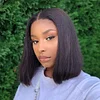 Bob Wig Human Hair Closure Wig Glueless