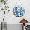 Bonhomme de neige de No&euml;l double face - 5d bricolage artisanat pendentif