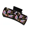 Black Flowers DIY Diamond Painting Claw Clips for Adults Beginners Diamond Art Western Hair Clips Anti-Slip Design for Women Long Short Hairstyle Jewelry Supplies